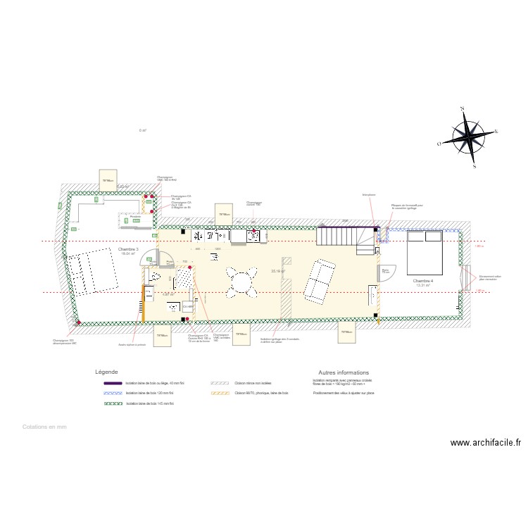 Combles v4 Papa. Plan de 0 pièce et 0 m2