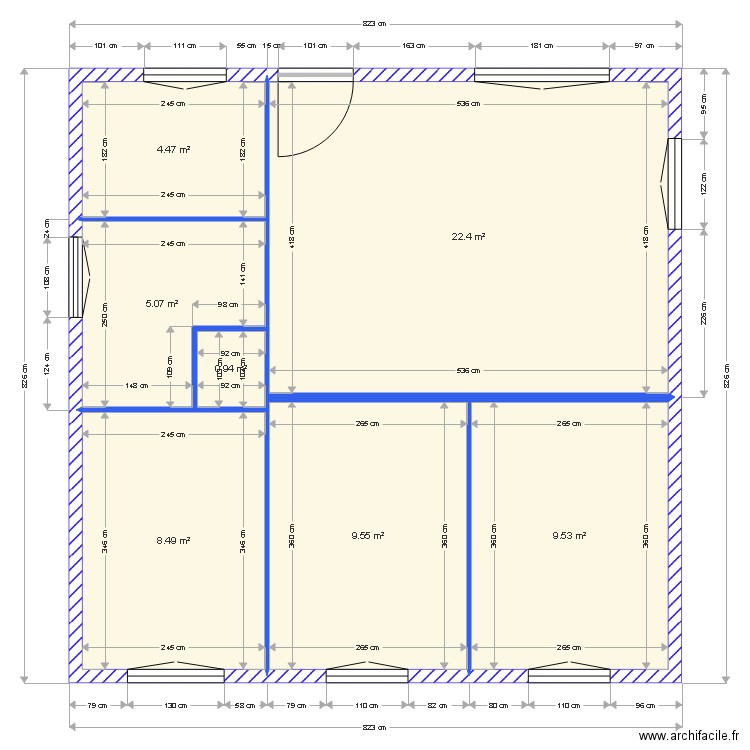 DAEMERS OUVERTURES FACADES. Plan de 0 pièce et 0 m2