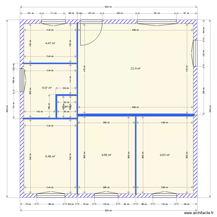 DAEMERS OUVERTURES FACADES. Plan de 