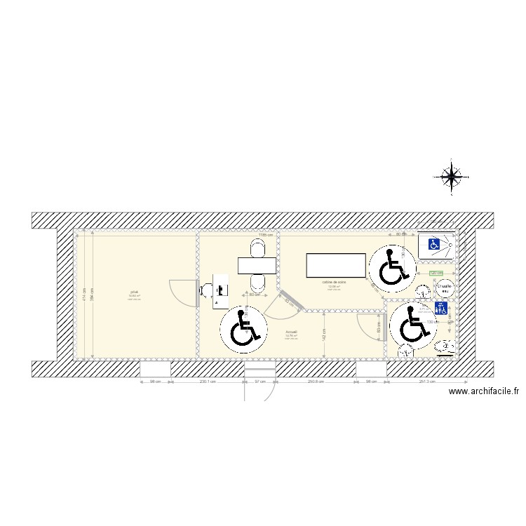 plan carole2 handi final. Plan de 0 pièce et 0 m2