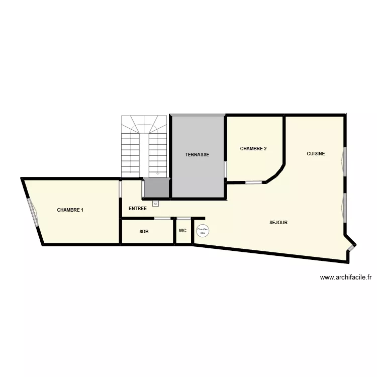 HUBERT 2EME. Plan de 7 Pièces et 64 m² HUBERT 2EME. Plan de 7 Pièces et 64 m²