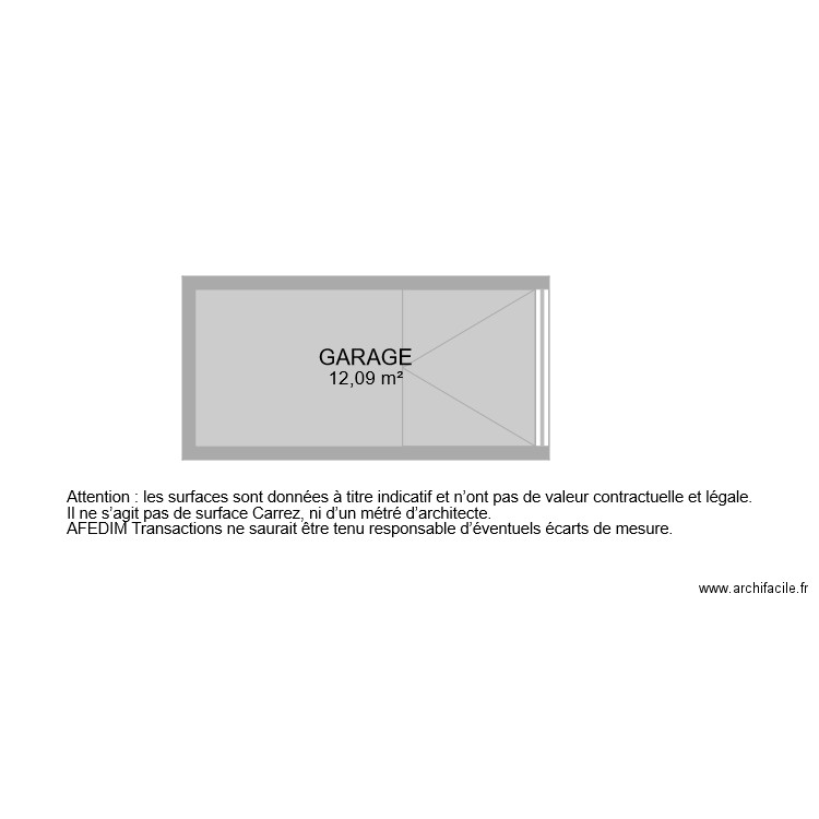 BI 8464 GARAGE. Plan de 0 pièce et 0 m2