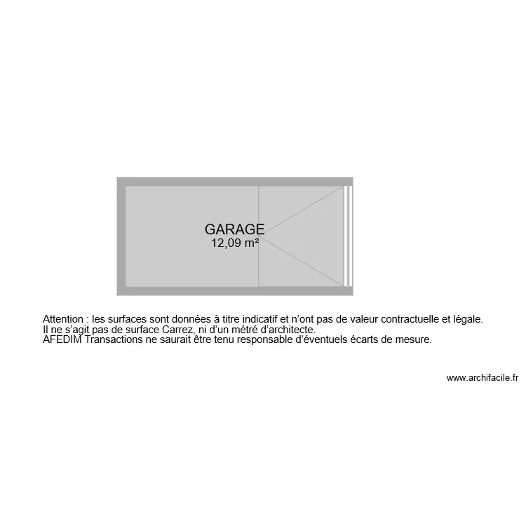 BI 8464 GARAGE. Plan de 