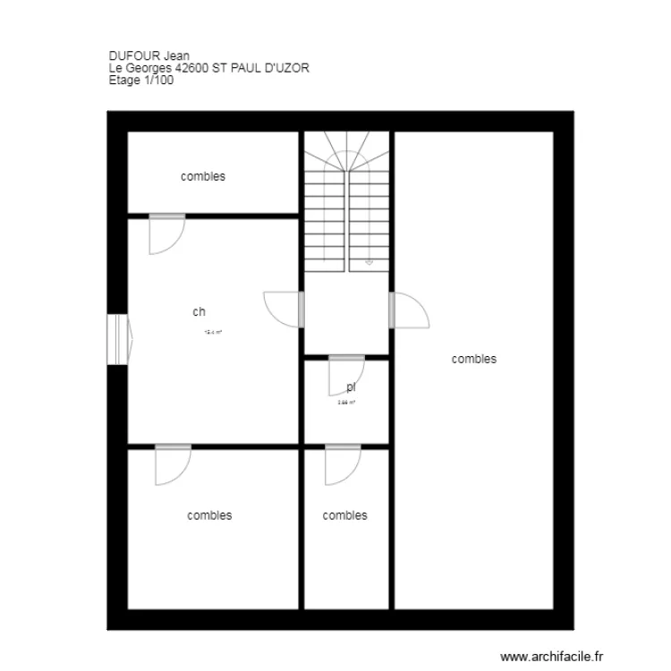 plan DUFOUR St Paul U. Plan de 