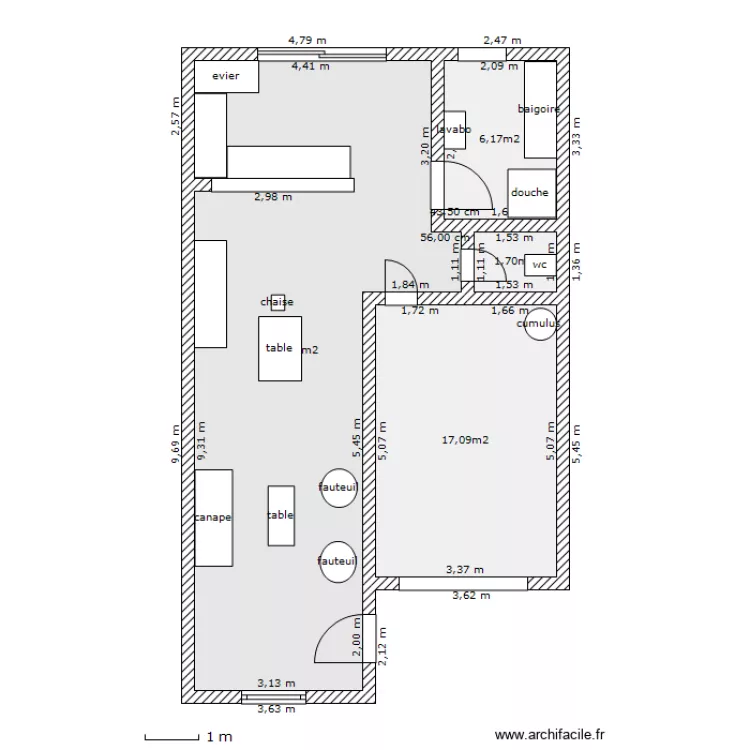 maison marina. Plan de 