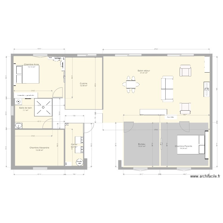 Maison. Plan de 0 pièce et 0 m2