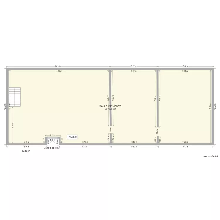 RDC CHEZ RAYMONDE. Plan de 