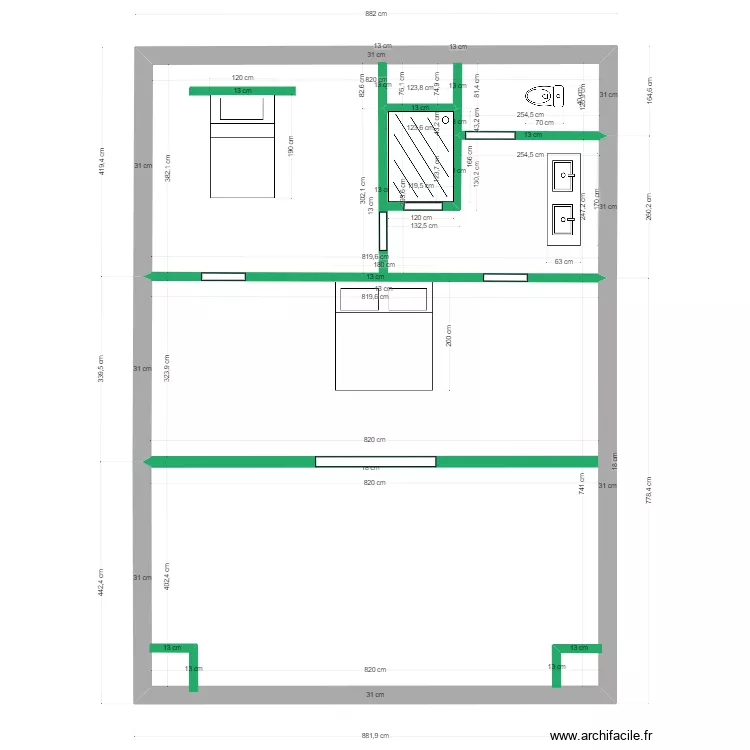 Modification 1er Maison existante 2. Plan de 