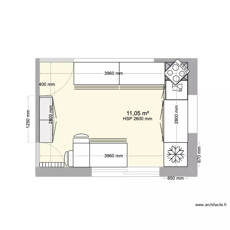 plan de cuisine. Plan de 