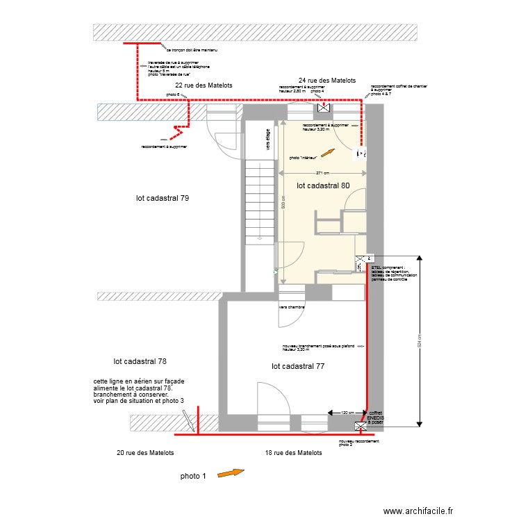 Minja enedis. Plan de 0 pièce et 0 m2