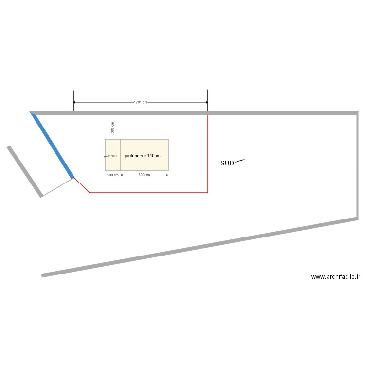 piscine. Plan de 0 pièce et 0 m2