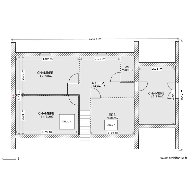 arpege 1385etage. Plan de 