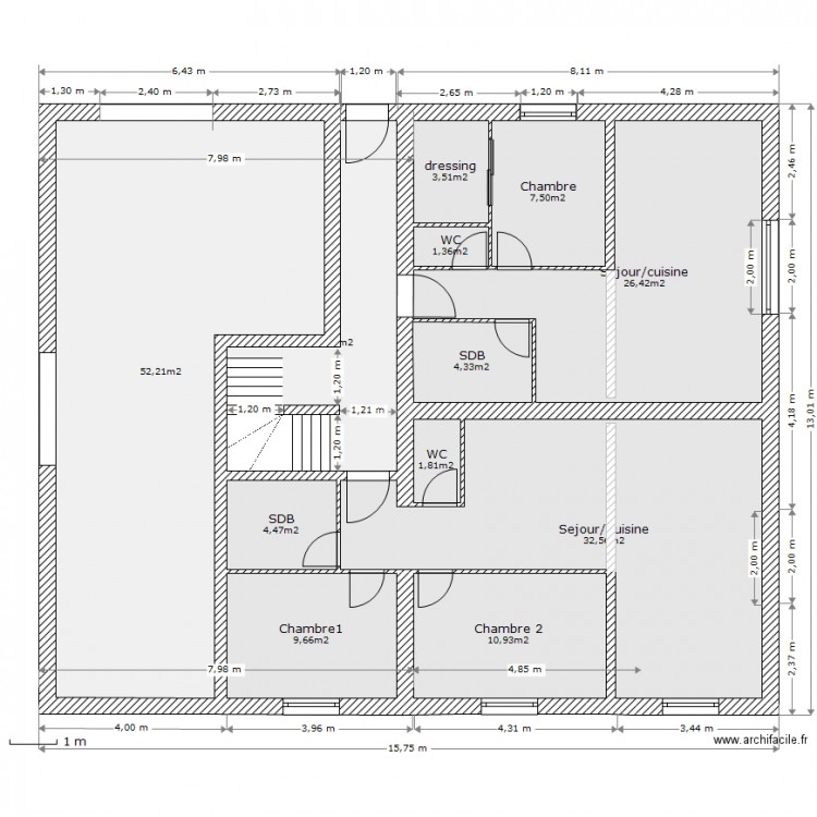 rdn1/25. Plan de 0 pièce et 0 m2