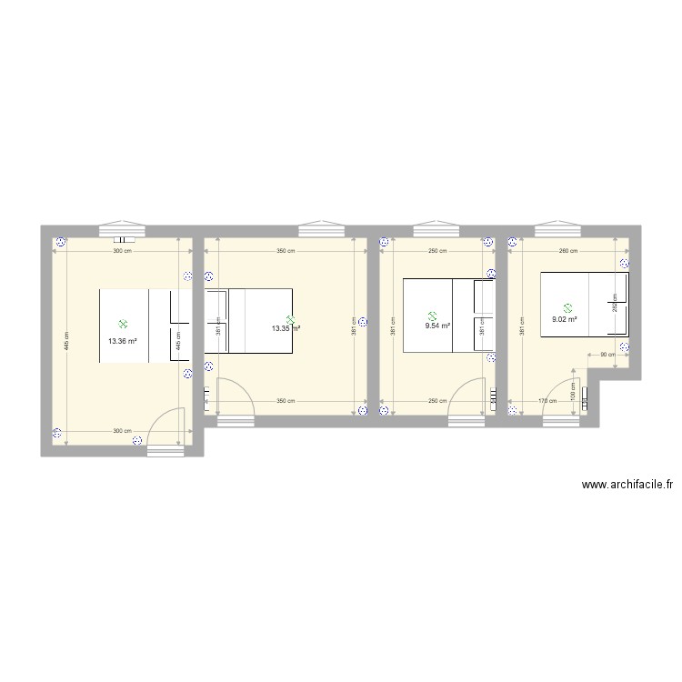 ETAGE ROSAIS. Plan de 0 pièce et 0 m2