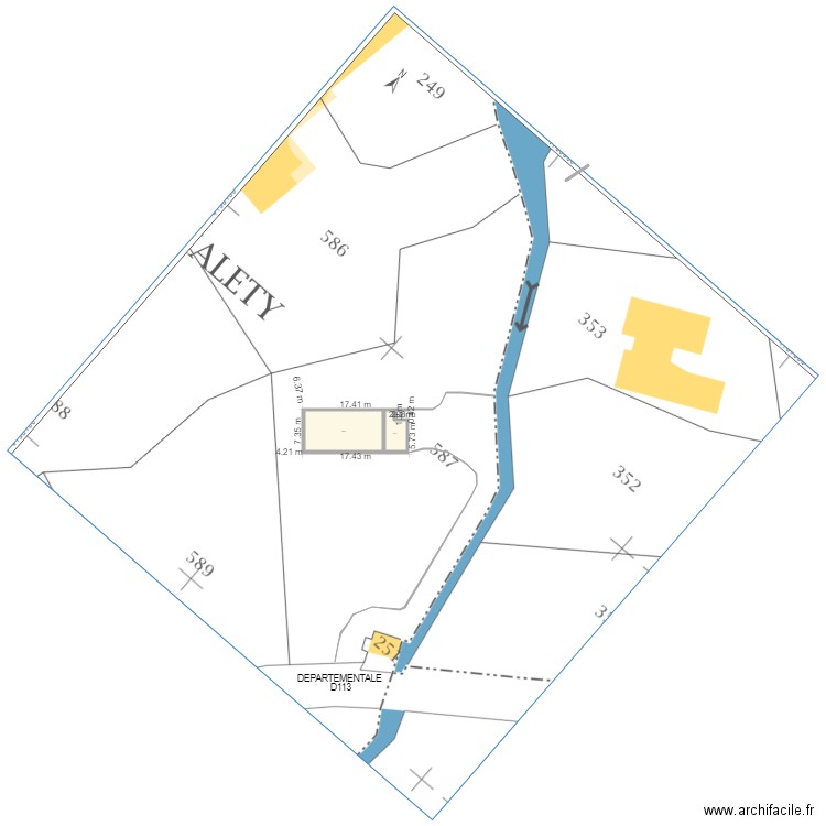 PLAN DE MASSE. Plan de 0 pièce et 0 m2