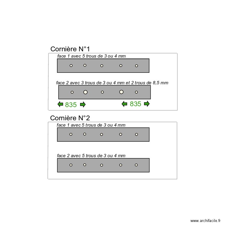 cornière bibliotheque. Plan de 0 pièce et 0 m2