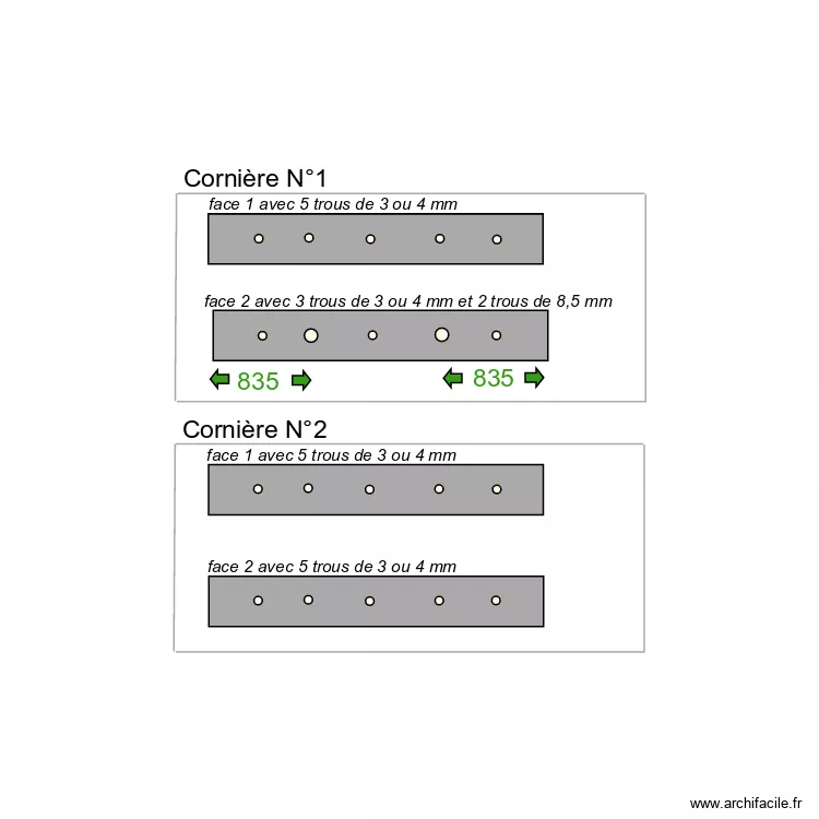 corni&egrave;re bibliotheque. Plan de 
