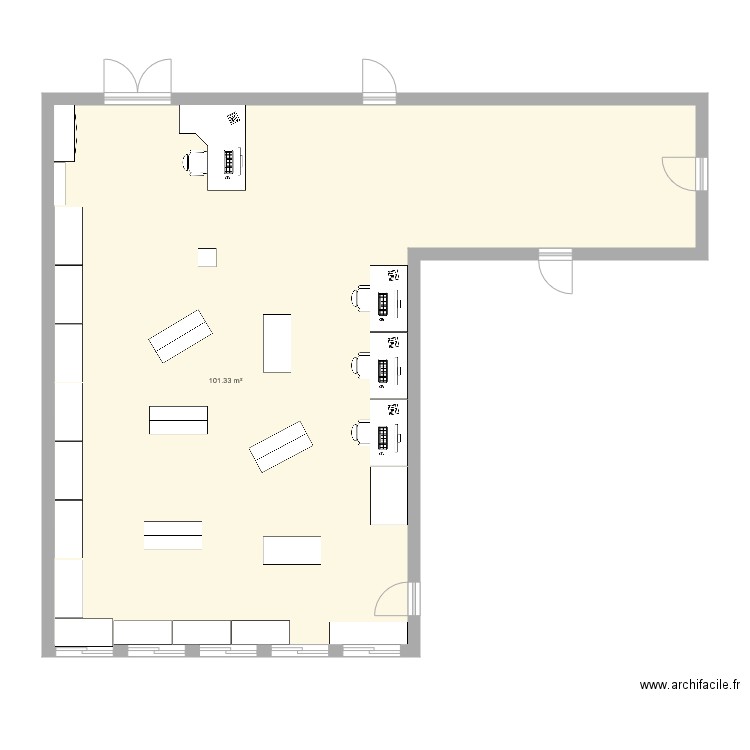 PLAN SALLA DE TECHNO. Plan de 0 pièce et 0 m2