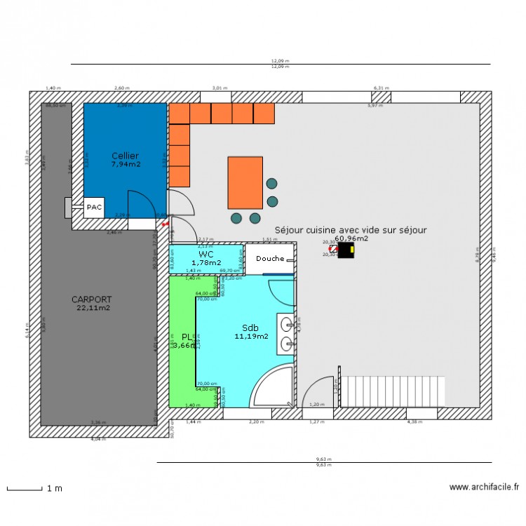 HAEZEBROUCK R 1 : RDC 3. Plan de 0 pièce et 0 m2