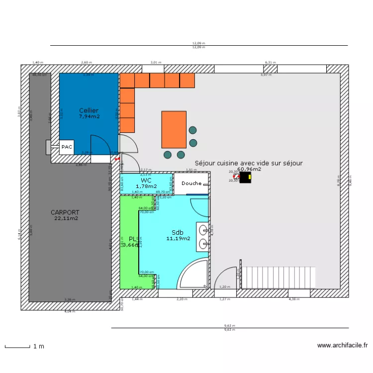 HAEZEBROUCK R 1 : RDC 3. Plan de HAEZEBROUCK R 1 : RDC 3. Plan de