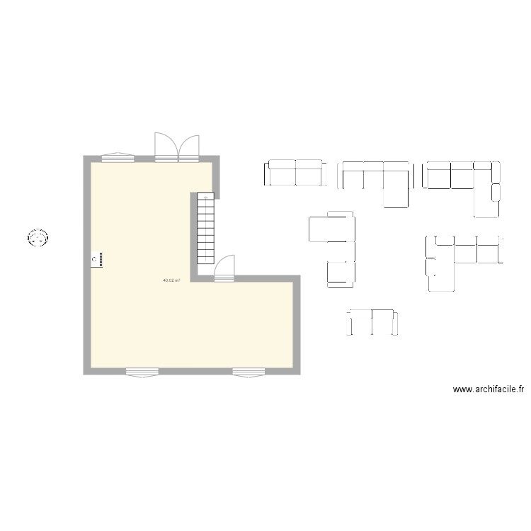 Salon Motton. Plan de 0 pièce et 0 m2