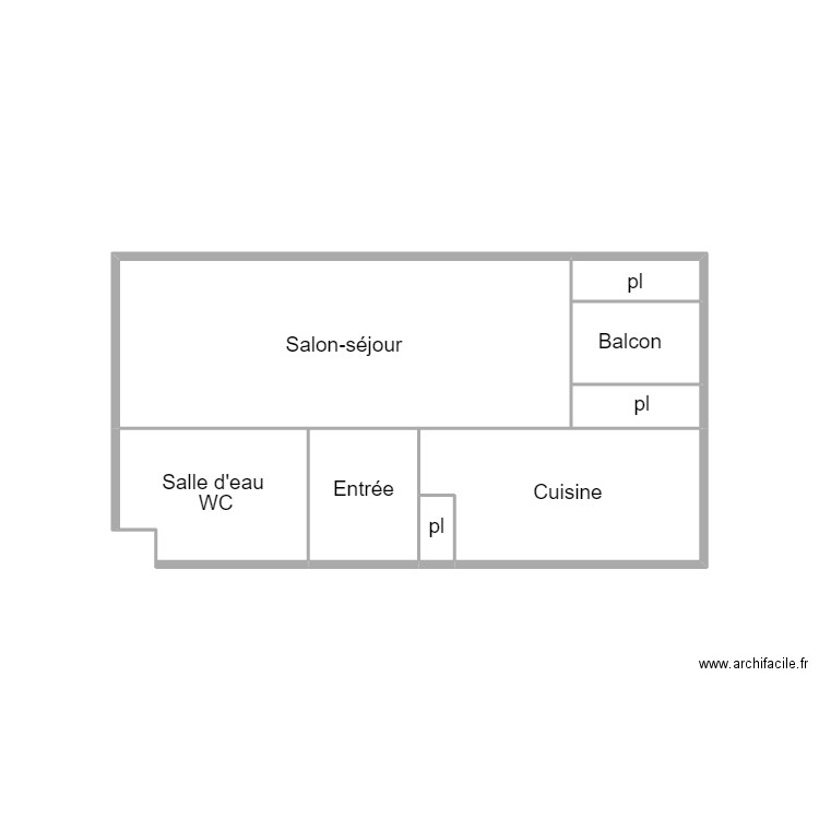 QUIMPER LARREUR. Plan de 8 pièces et 13 m2