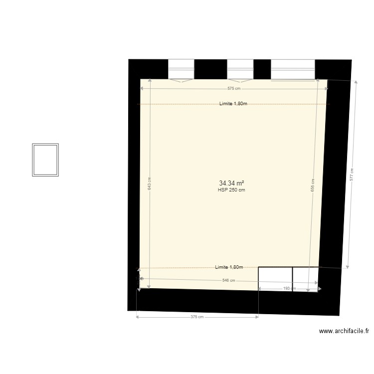 GUEPIN Existant 2. Plan de 0 pièce et 0 m2