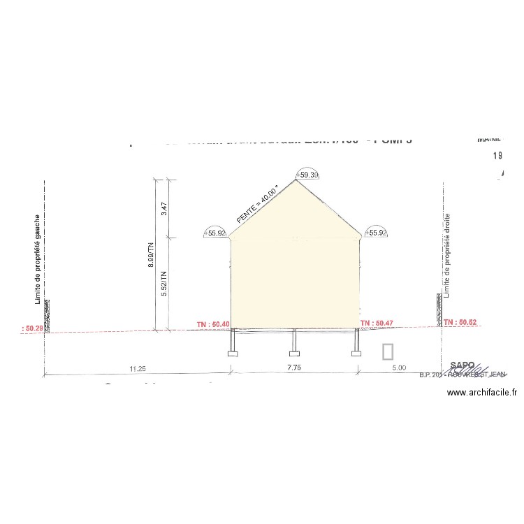 Demande d'améagement - clôture-cabane. Plan de 0 pièce et 0 m2