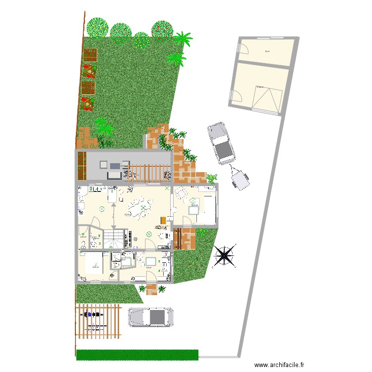 Route de Taillefer 3. Plan de 14 pièces et 174 m2