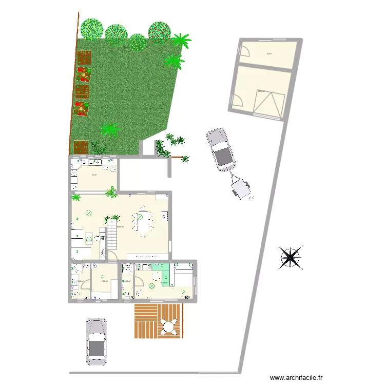 Route de Taillefer 3. Plan de 12  et 161 m²