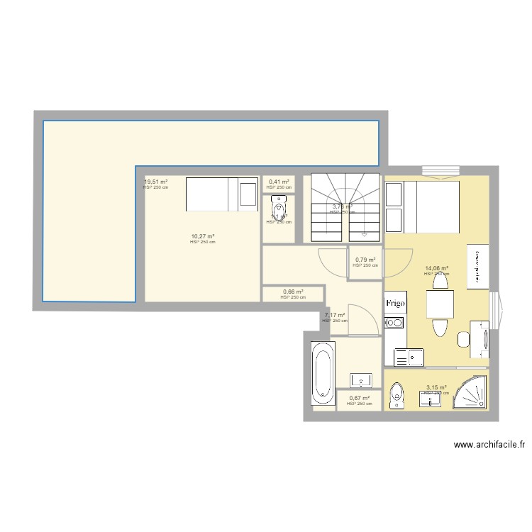 duplex étage3. Plan de 0 pièce et 0 m2