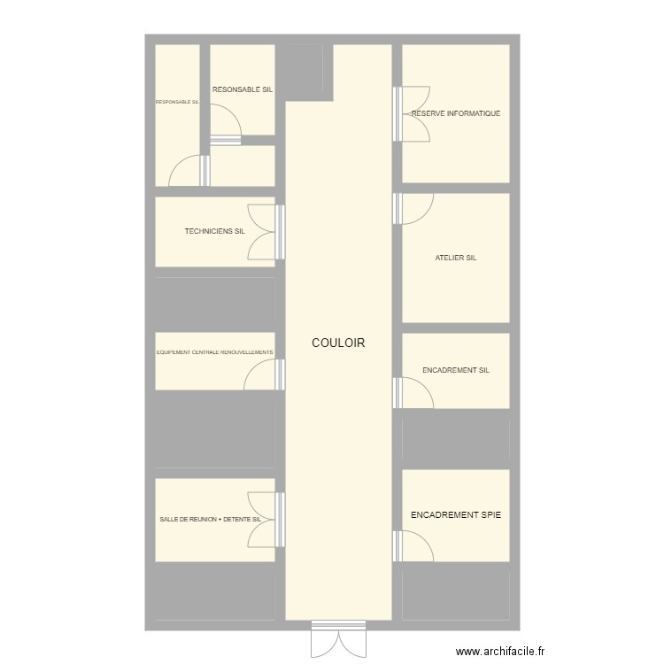 plan des locaux sil. Plan de 0 pièce et 0 m2