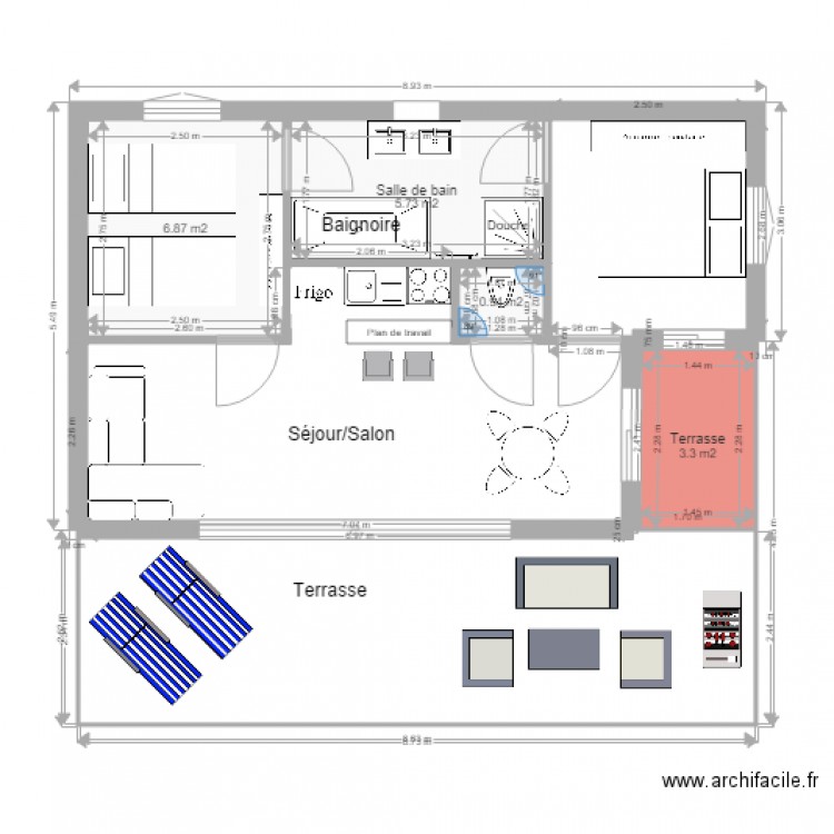 Chalet Baya modifié La Chapoulière. Plan de 0 pièce et 0 m2