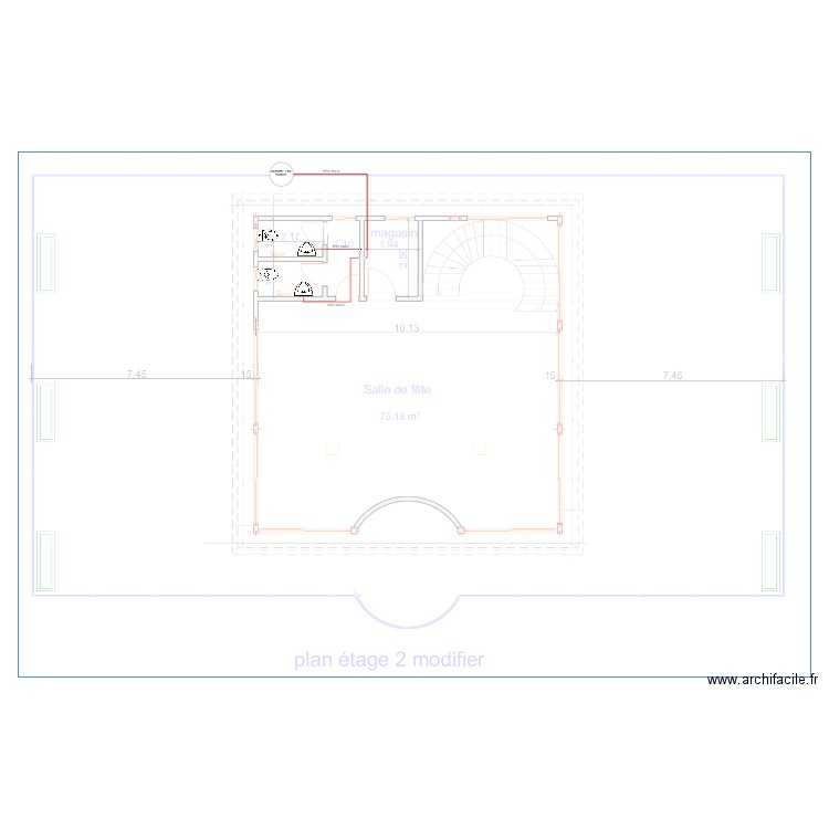 Eau chaude Etage2 . Plan de 0 pièce et 0 m2