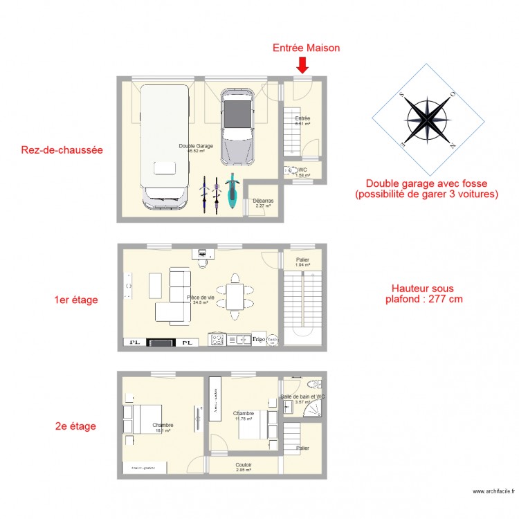 PARISOT. Plan de 0 pièce et 0 m2