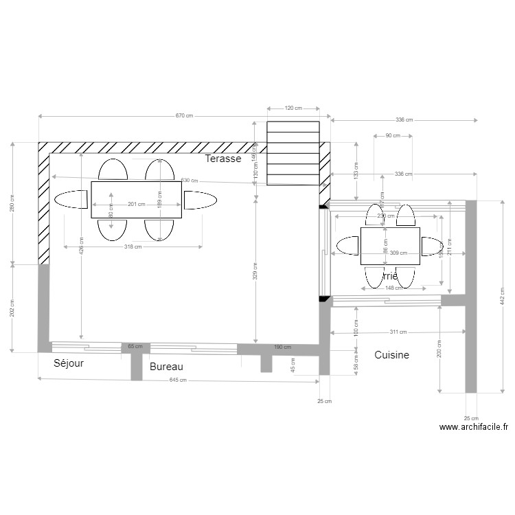 Terrasse Projet 11 ter. Plan de 0 pièce et 0 m2