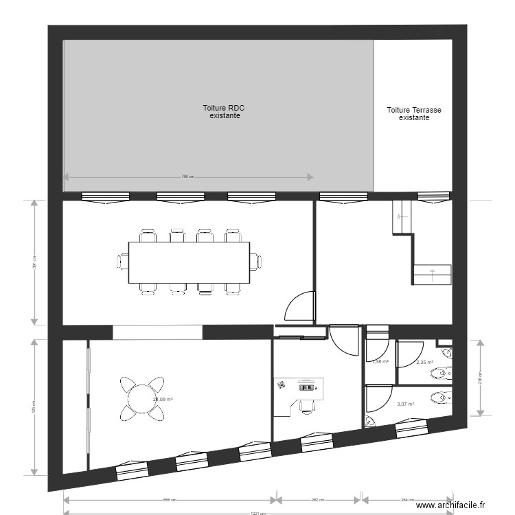 HAS Convalescent 1er étage . Plan de 0 pièce et 0 m2