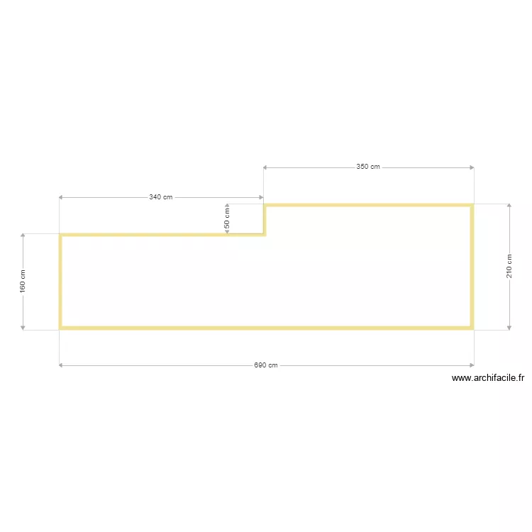 Mur c&ocirc;t&eacute; Alexandre. Plan de 