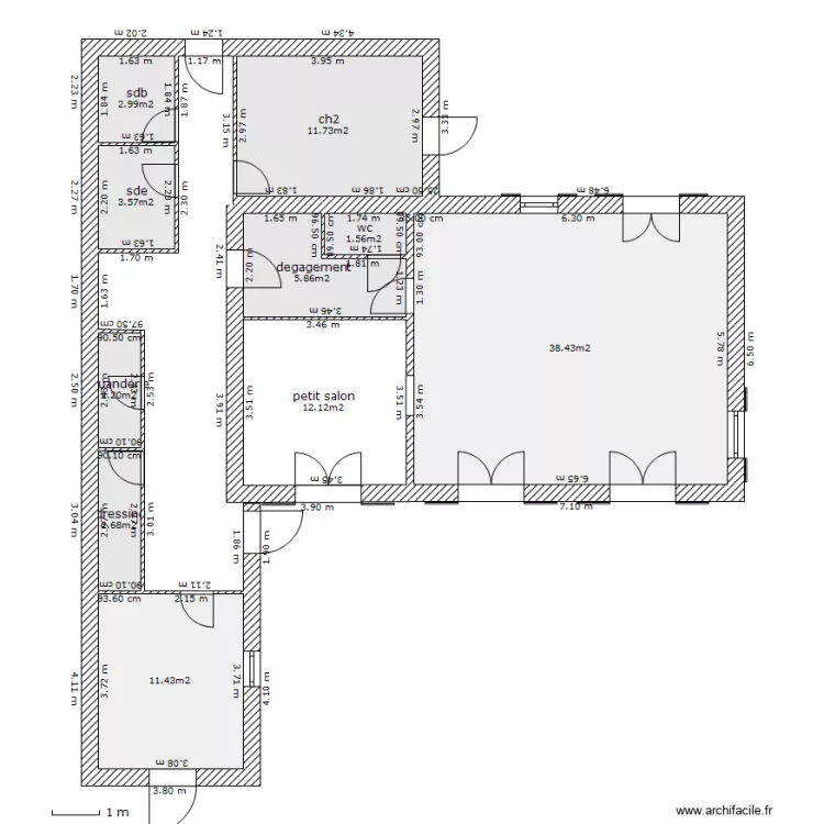 plan d&eacute;taill&eacute; 2. Plan de 