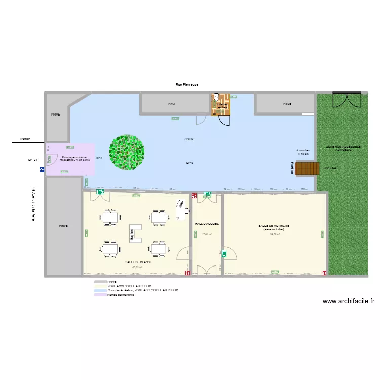 E3C ECOLE CREATIVE JOUARRE APRES TRAVAUX. Plan de 