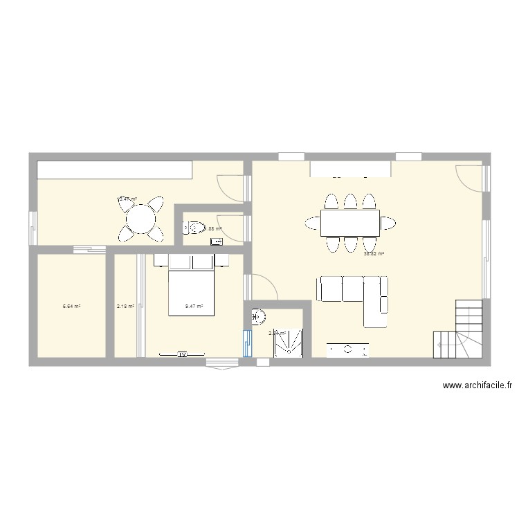 plan rdc. Plan de 0 pièce et 0 m2