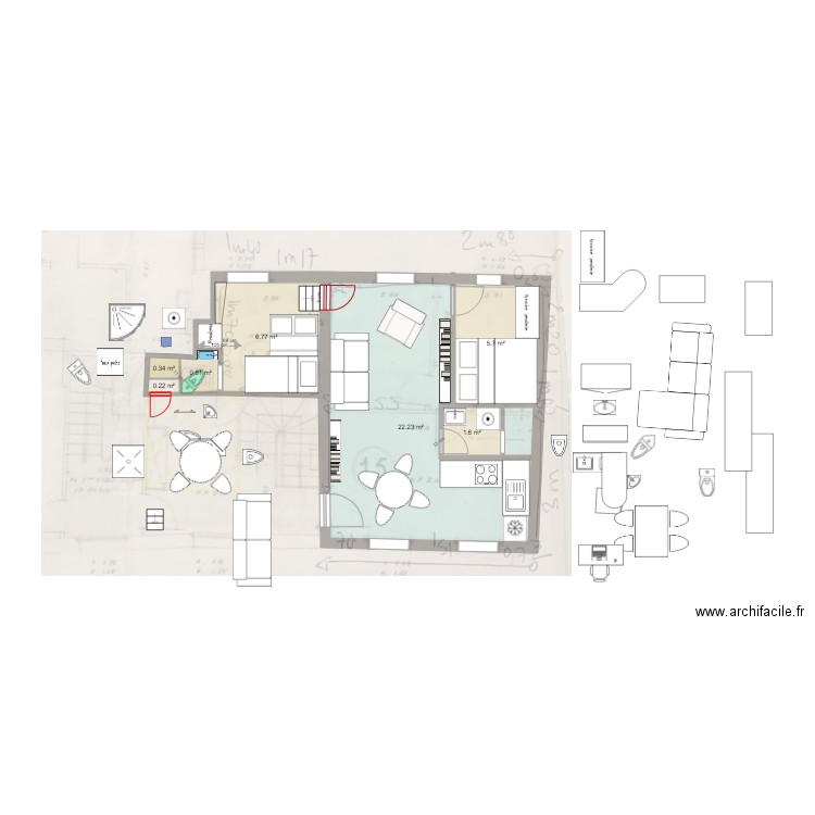 POO3. Plan de 0 pièce et 0 m2