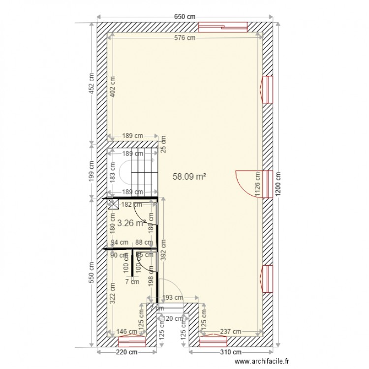 plan 2nd maison corbeny rdc. Plan de 0 pièce et 0 m2