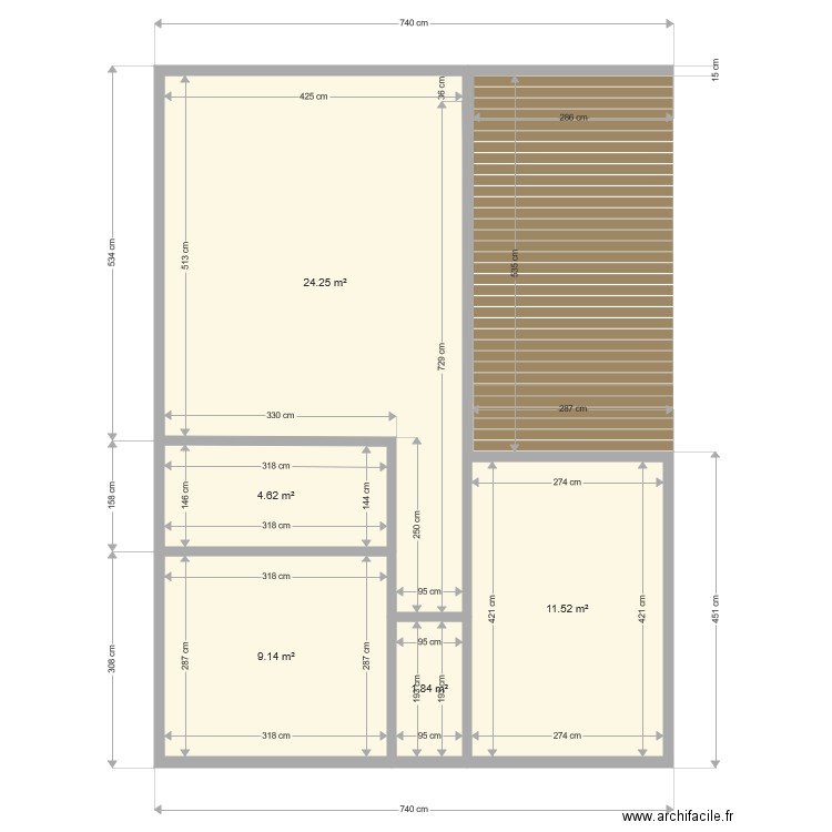 Maison Jumelée V1. Plan de 0 pièce et 0 m2