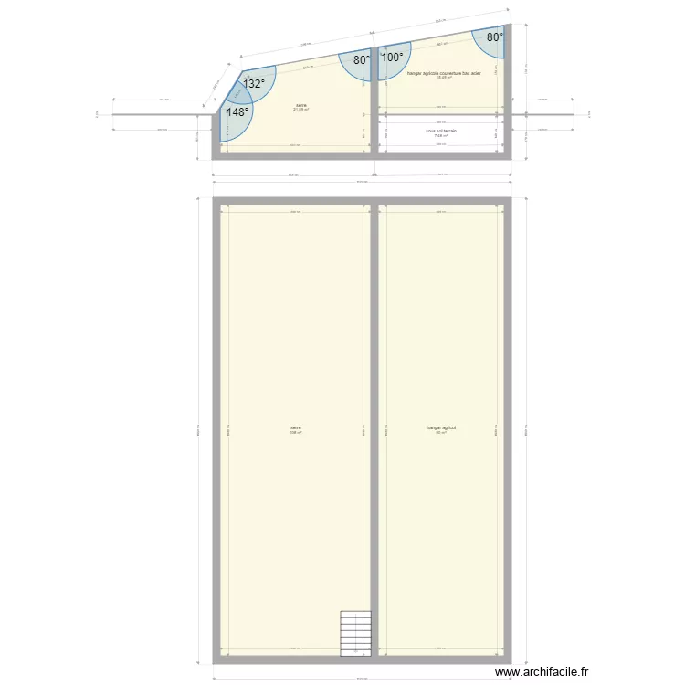 serre  walipini. Plan de 