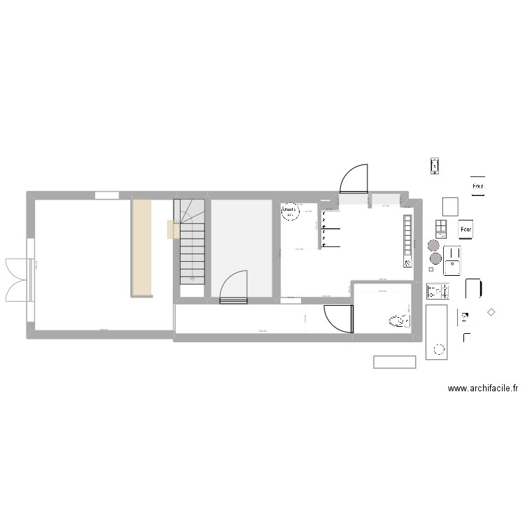 CUISINE CHEZ GWEN. Plan de 0 pièce et 0 m2