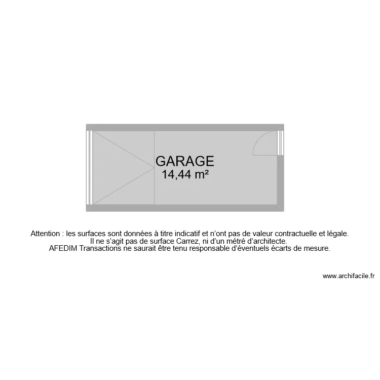 BI 7745 GARAGE . Plan de 