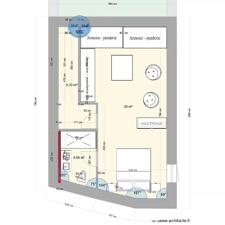 Famille Mas. Plan de 