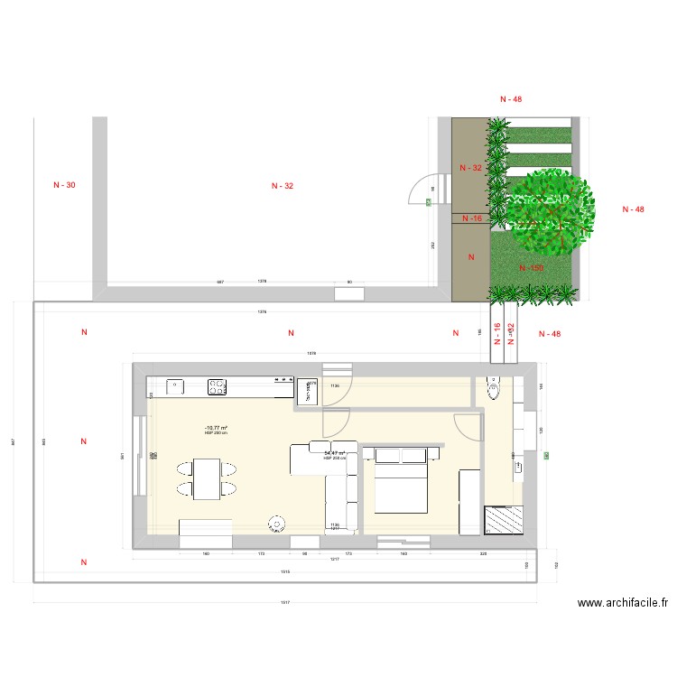 Maison PLAN FINAL . Plan de 4 pièces et 162 m2