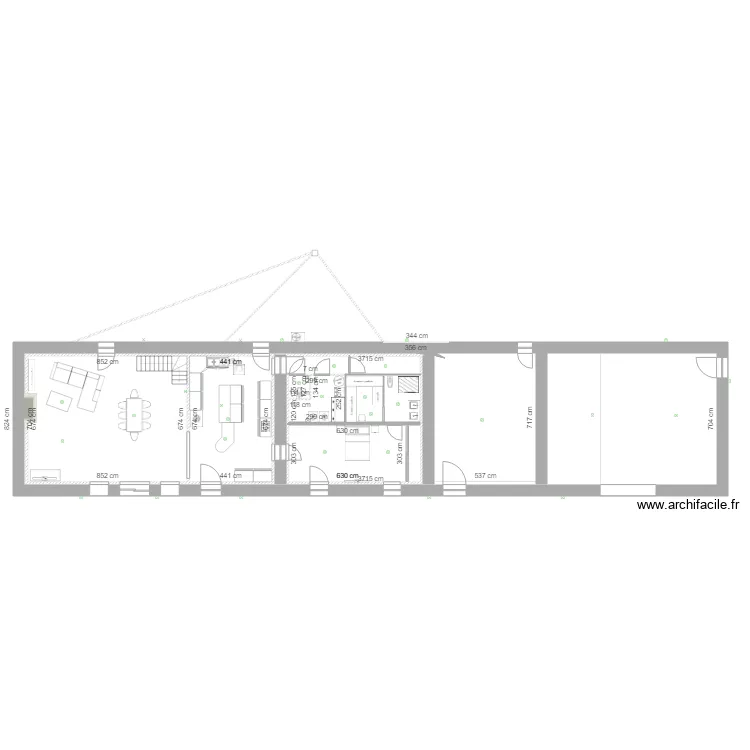 maison. Plan de 